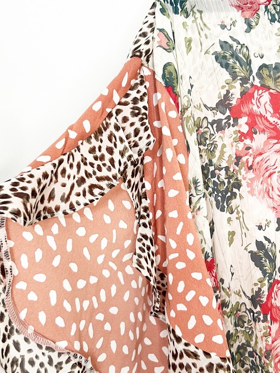 Umgee Floral Leopard Top - Picture 3 of 5